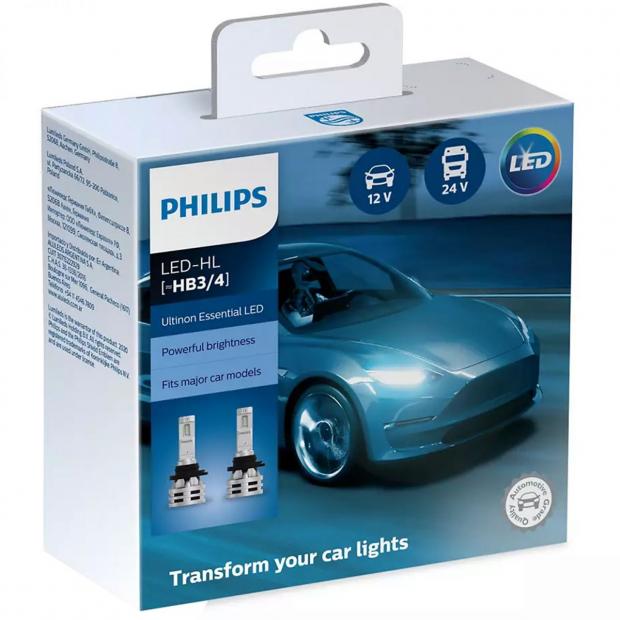 Philips Ultinon Essential LED HB3 / HB4 (Twin) Car Bulbs Direct USA